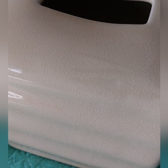 Woodland Ceramic Crackle Glaze Tissue Box Cover - Picture 6 of 7